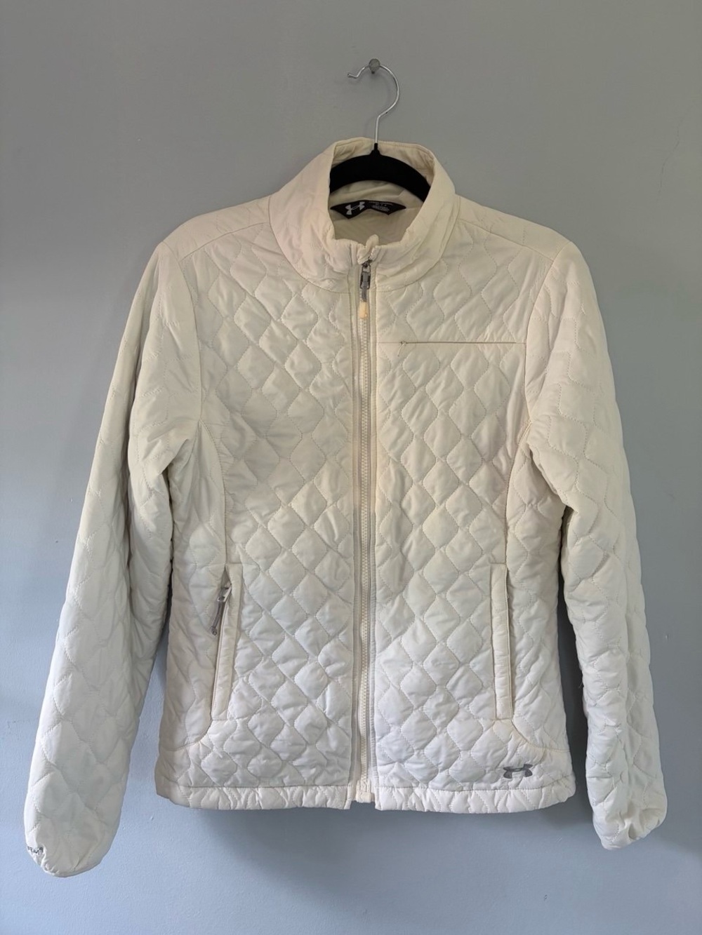 Under Armour Women's Cream Quilted Full-Zip Puffer Jacket